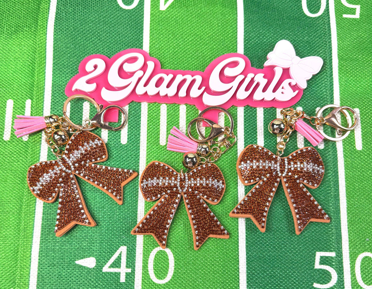 Football Keychains with tassel
