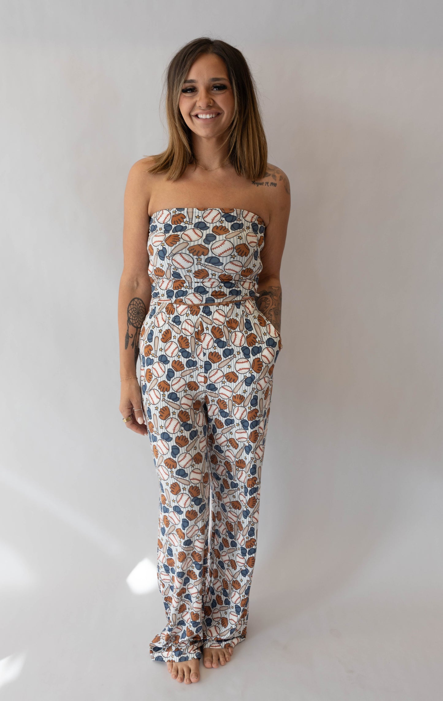 Not Like a Regular Mom -- Women's Blue Baseball Set