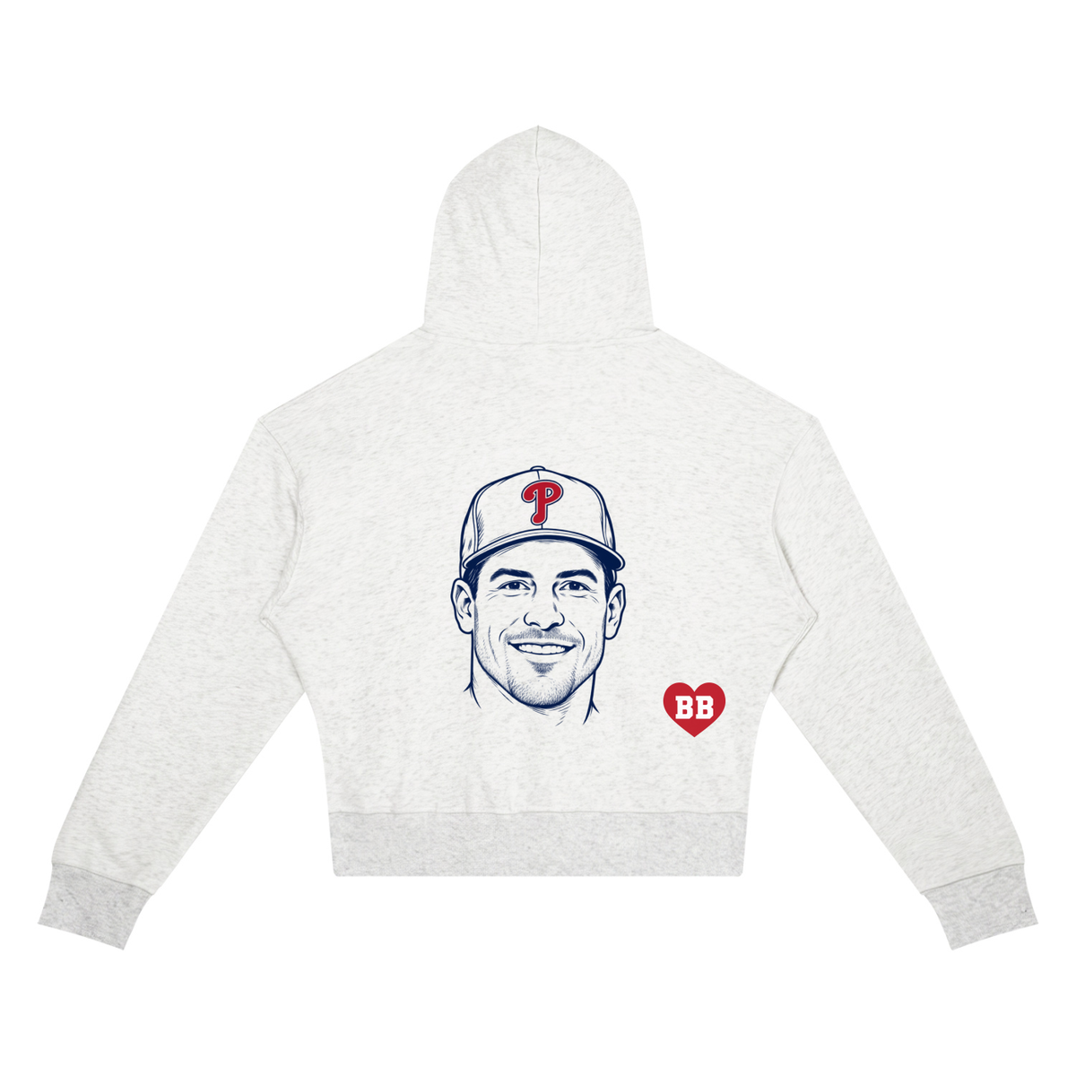 Here for the Catcher Women's Cropped Hoodie, Philly Baseball Game Day Sweatshirt