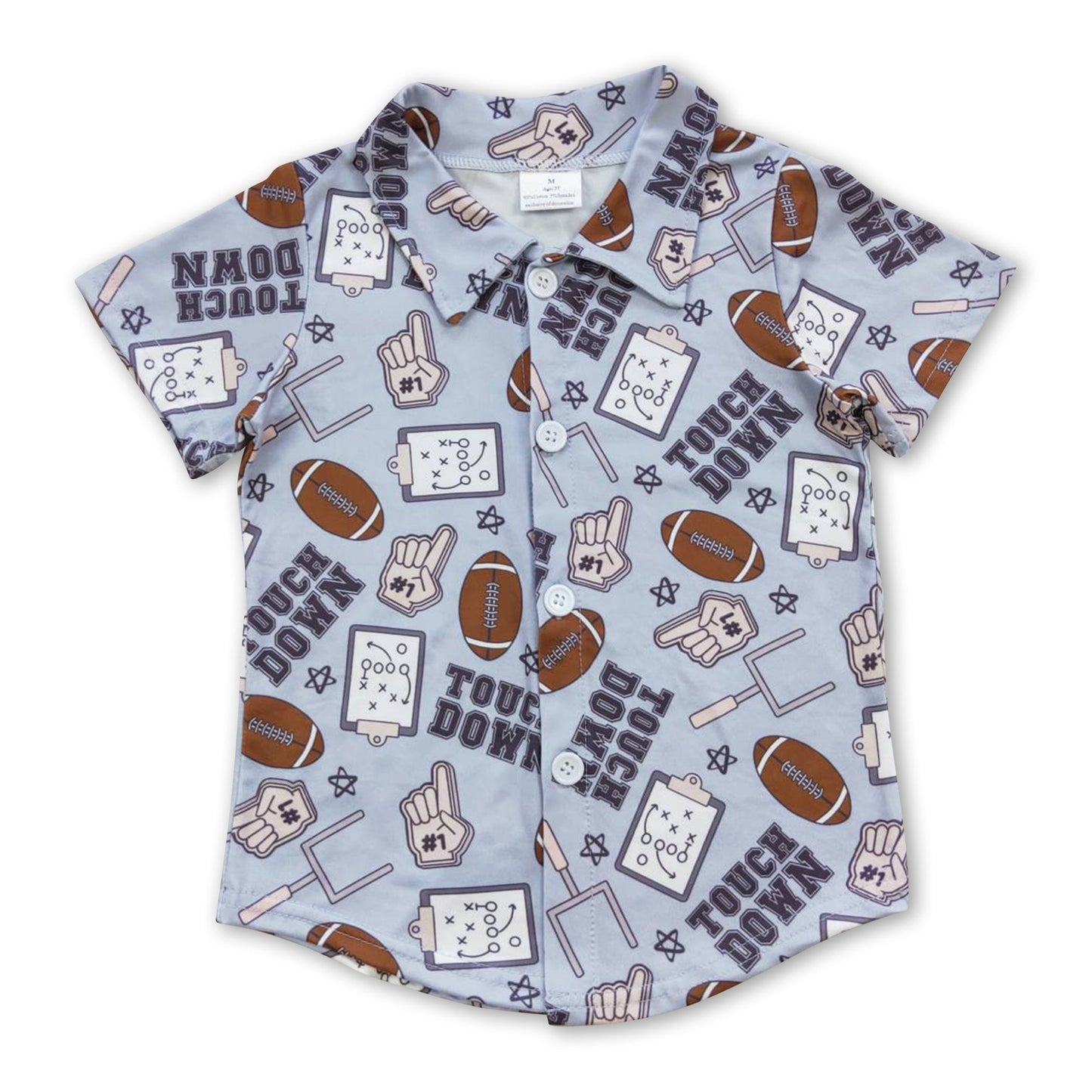 Touchdown Football -- Boys Button-Up Shirt