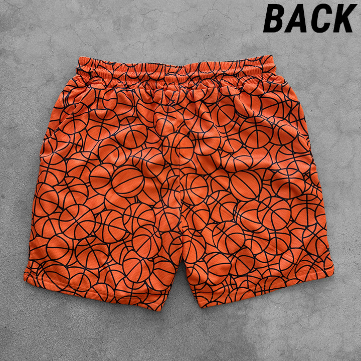Basketball Pattern -- Shorts | Orange