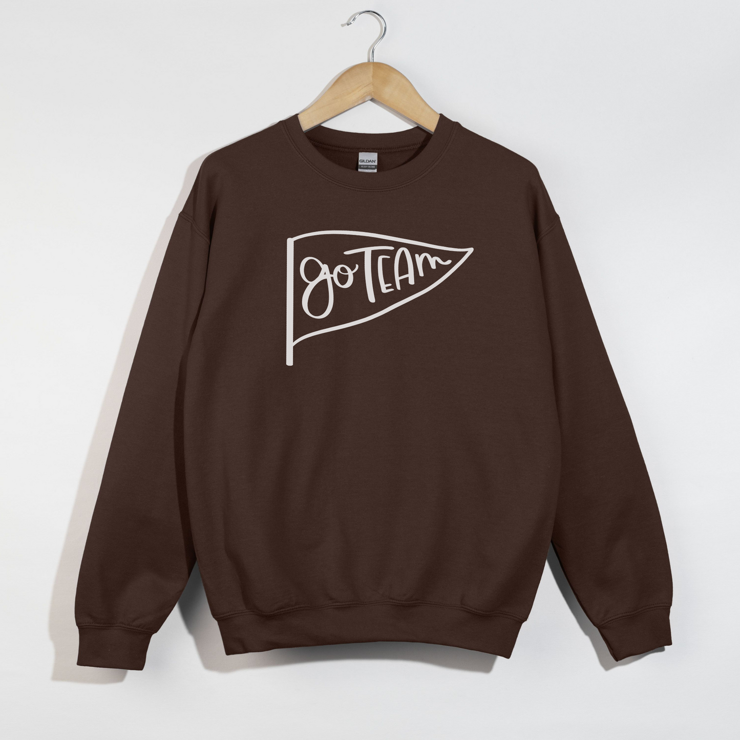 Go Team Pennant -- Gameday Spirit Crewneck Sweatshirt