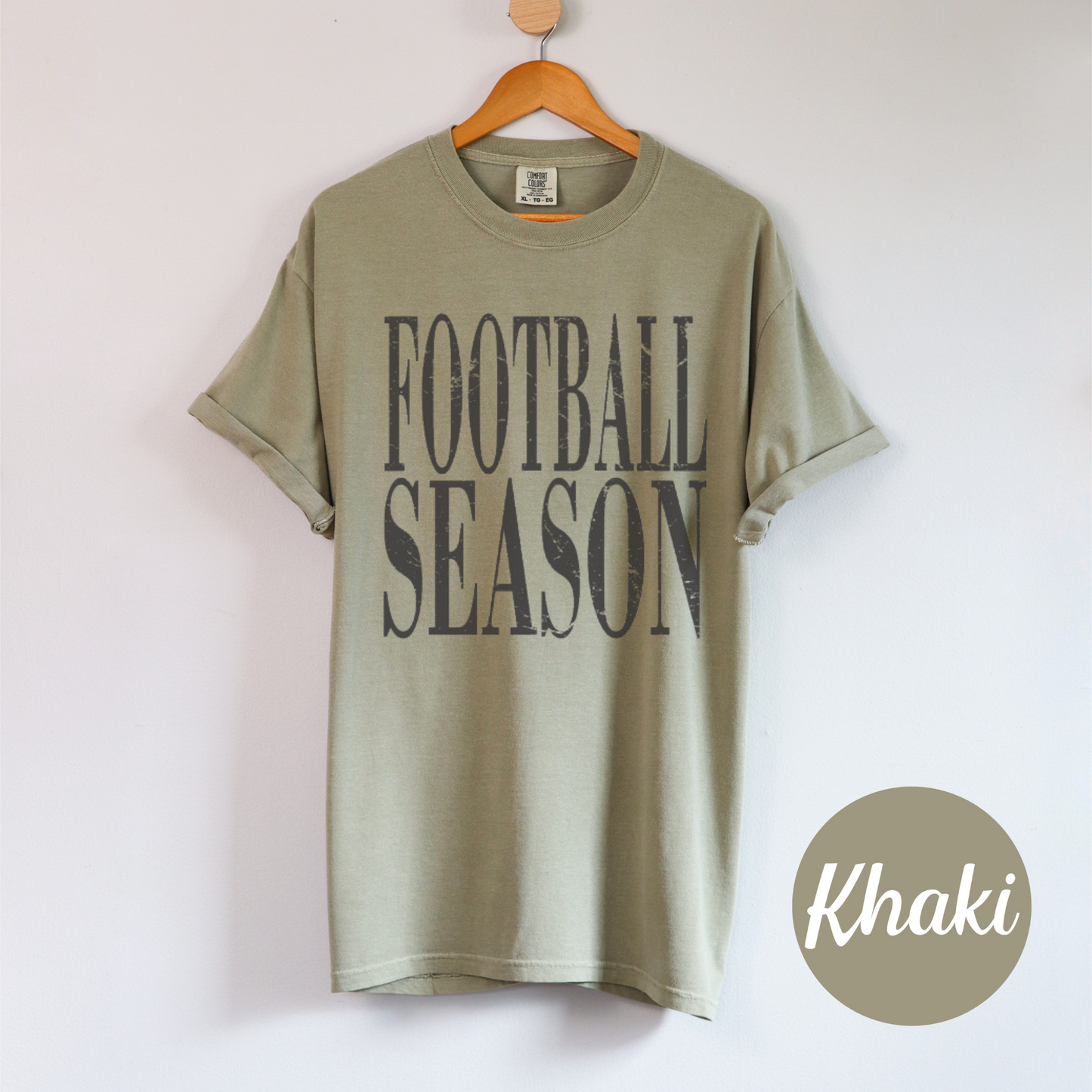 Distressed Football Season -- Graphic Tee