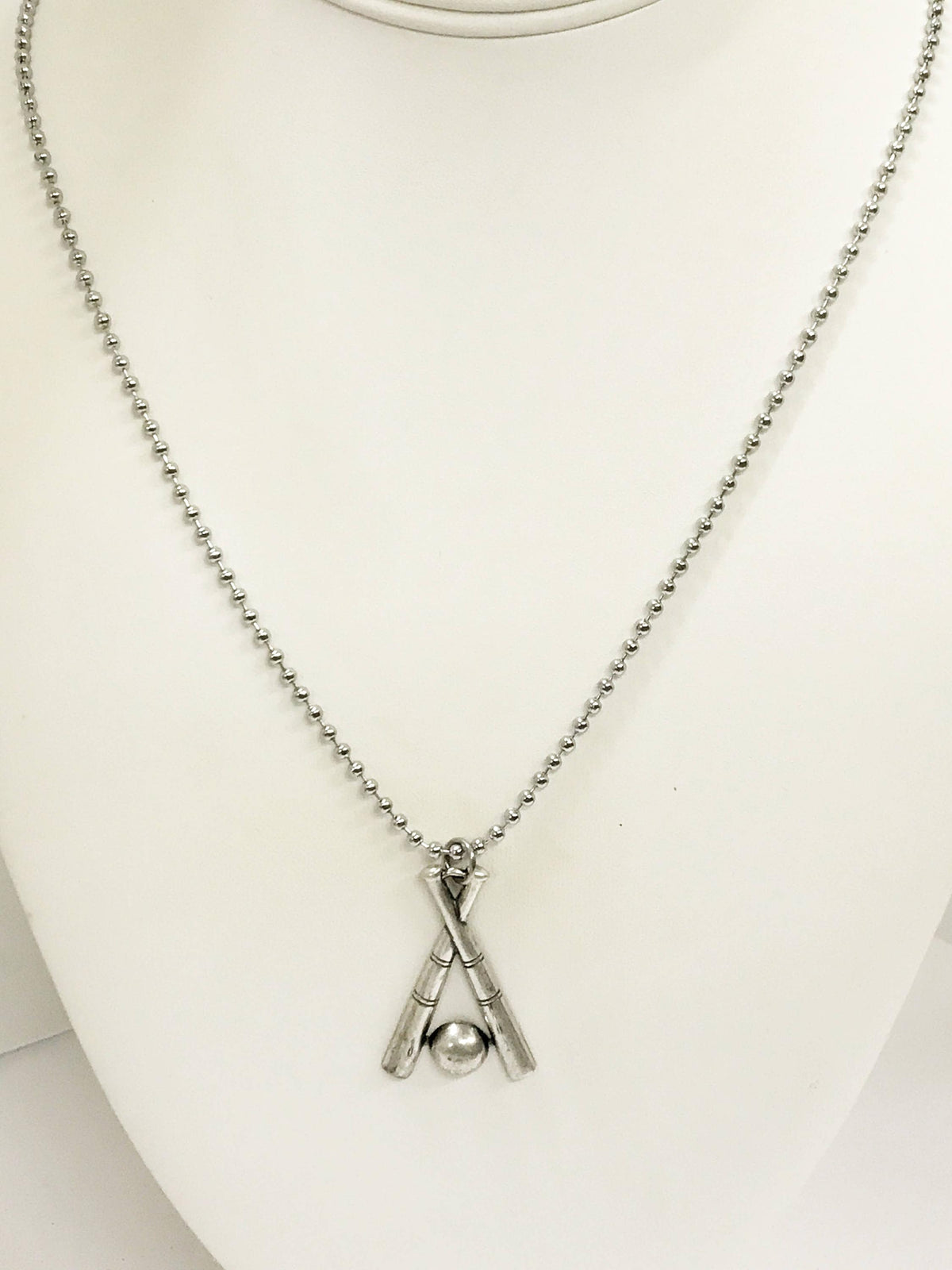 Baseball Necklace, Crossed Baseball Bat Necklace, Baseball Necklace For Men, Baseball Player Gift, Baseball Fan Gift, Baseball Team Gifts