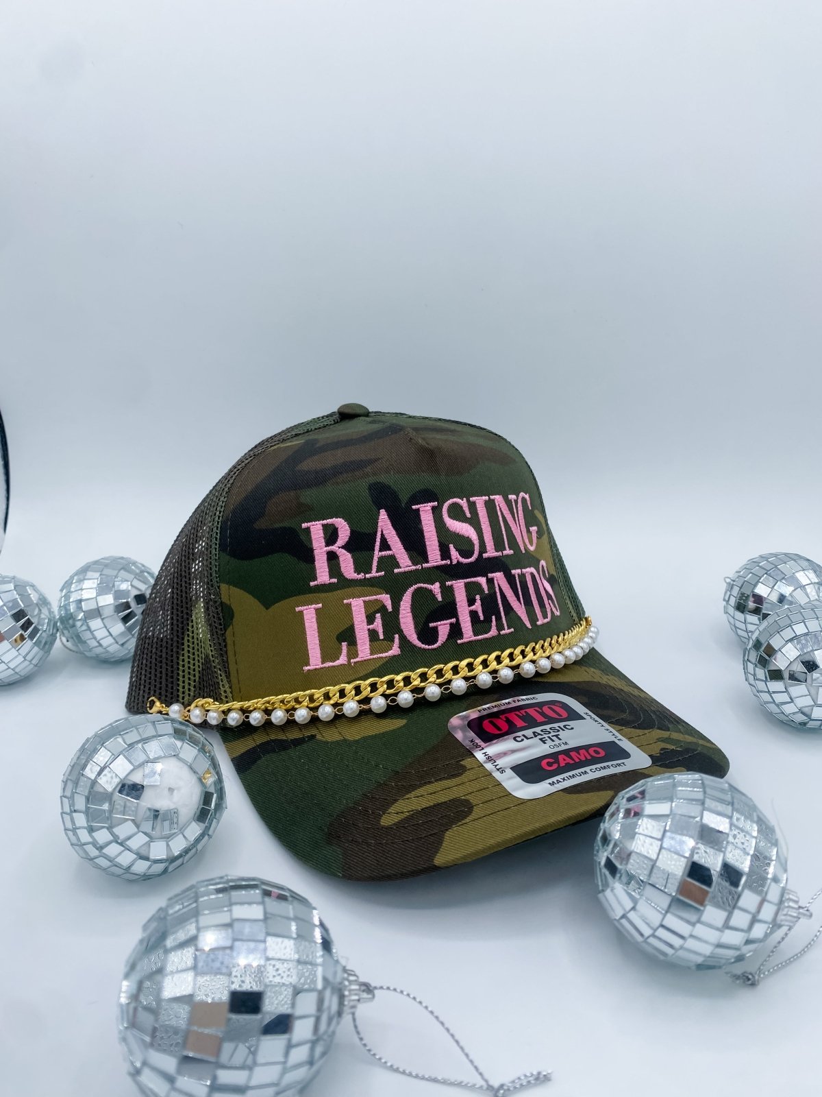 Raising Legends Pink Camo -- Trucker Hat