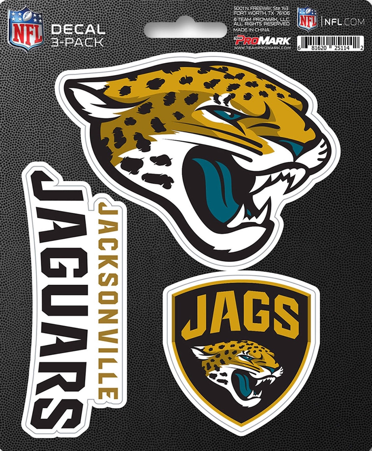 NFL Official Team Sticker Mats - Set of 3 Stickers