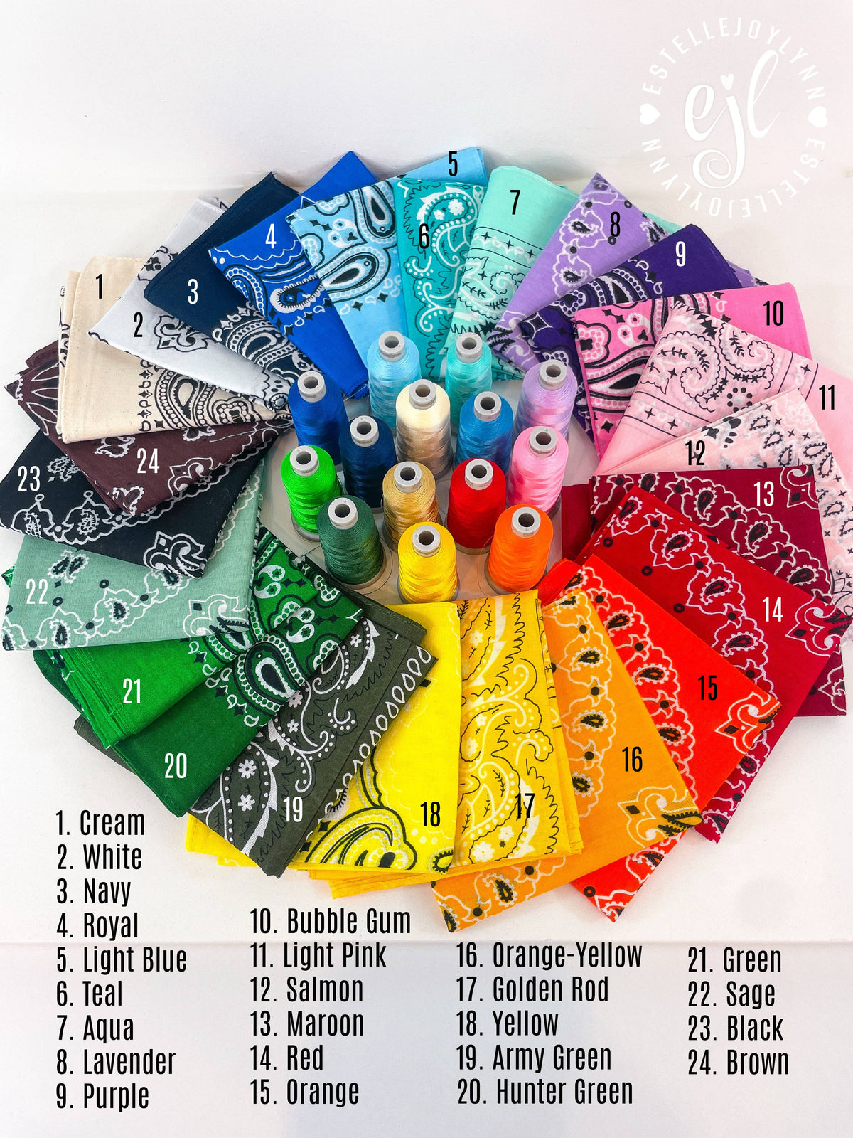 Bandana Bows Barrette CUSTOM Embroidered School Spirit