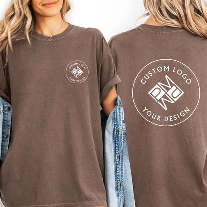 Custom Logo T Shirt | Comfort Colors Garment-Dyed Unisex Tee