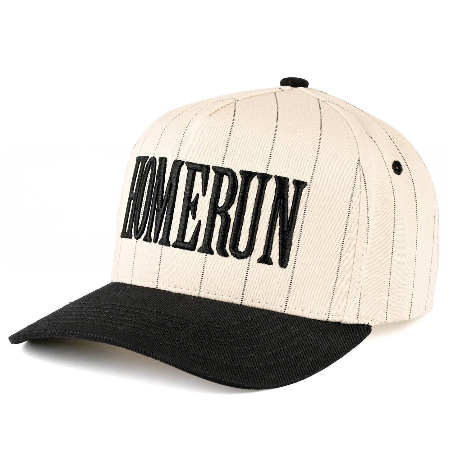 HOME RUN Letter Stripe Two Tone Trucker Cap - lifestyle photo | Bleacher Babe
