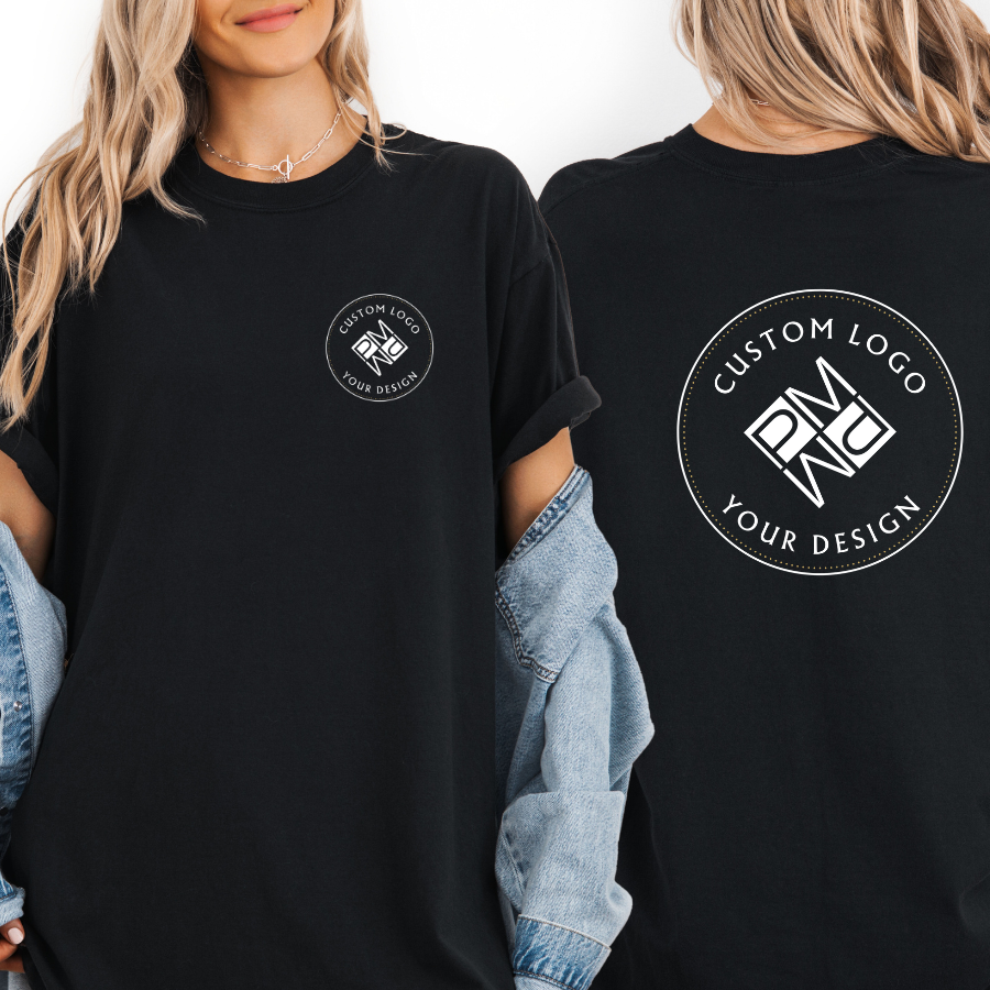 Custom Logo T Shirt | Comfort Colors Garment-Dyed Unisex Tee