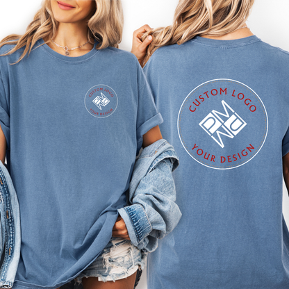 Custom Logo T Shirt | Comfort Colors Garment-Dyed Unisex Tee