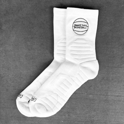 Basketball Performance Socks -- White