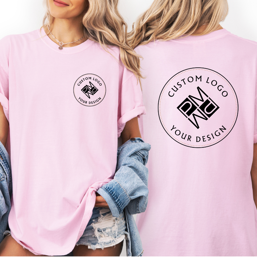 Custom Logo T Shirt | Comfort Colors Garment-Dyed Unisex Tee