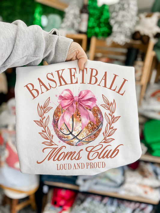Basketball Moms Club -- Graphic Tee or Sweatshirt