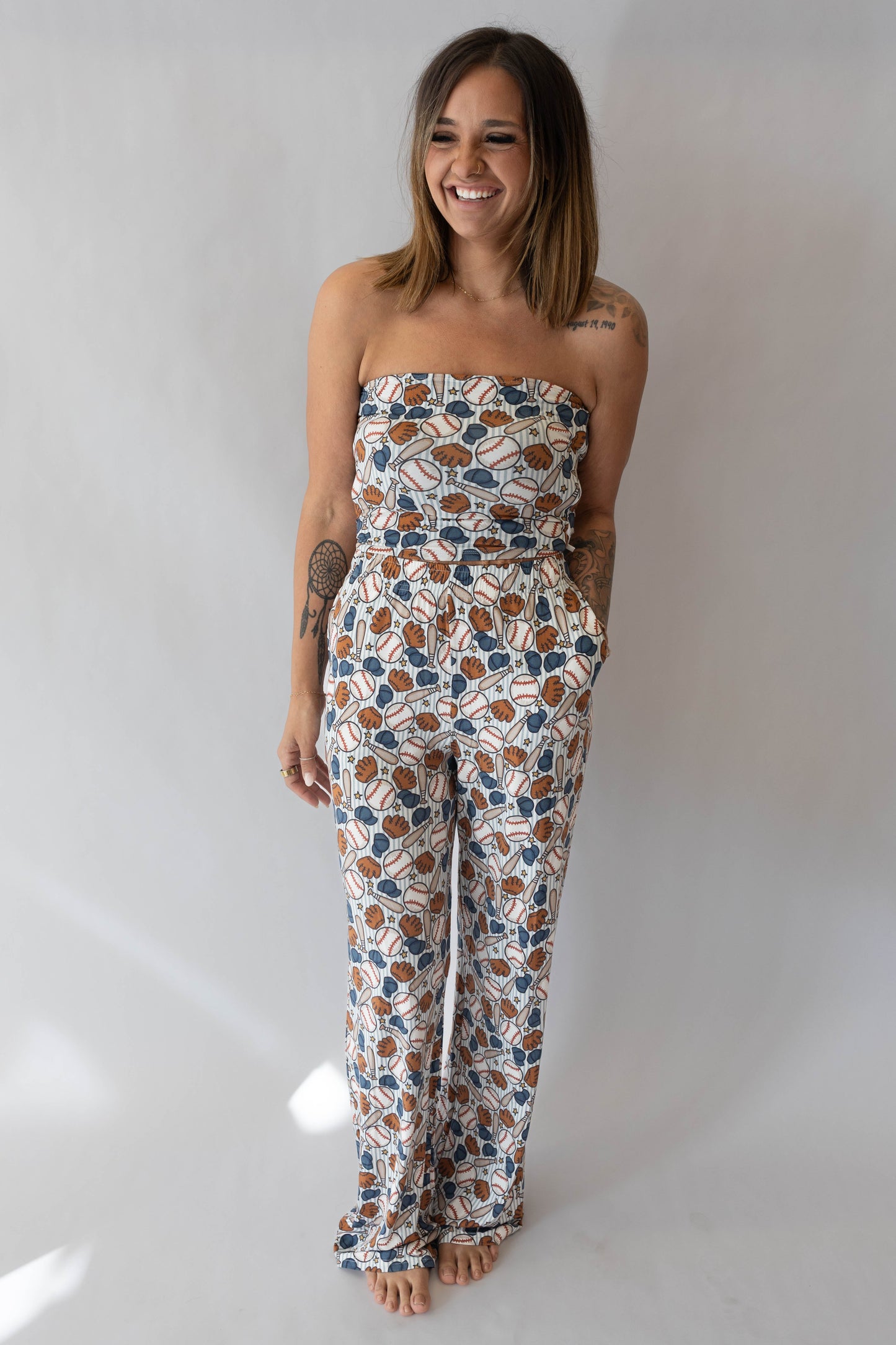 Not Like a Regular Mom -- Women's Blue Baseball Set