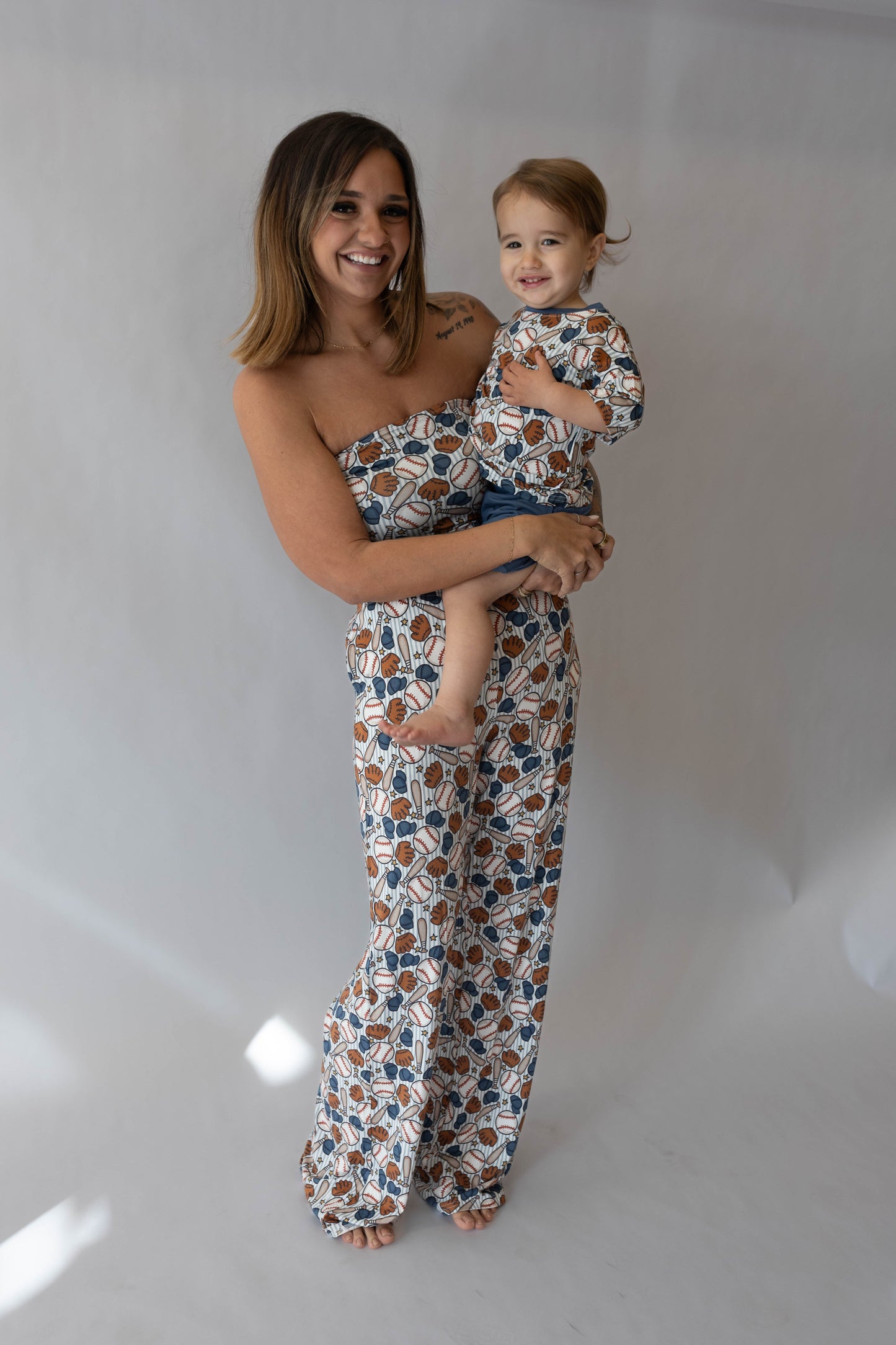 Not Like a Regular Mom -- Women's Blue Baseball Set