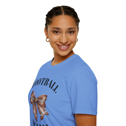 Football Mom Unisex T-Shirt - Supportive Mom of Kids Design