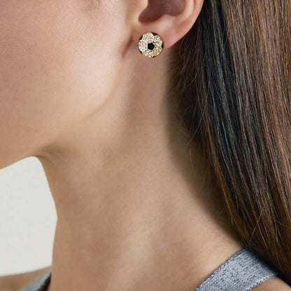 Sports Stud Earrings Multipack Assorted Set - Soccer - back view | Bleacher Babe