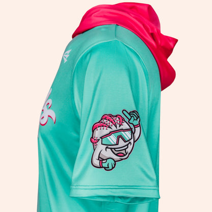 Watermelon Walkoffs -- Baseball HyperMAX Short Sleeve Hoodie