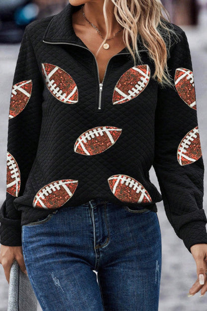 Football Quarter Zip Pullover -- Gameday Layer