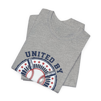United by Baseball Tee | Patriotic Baseball Shirt, Vintage Red White Blue