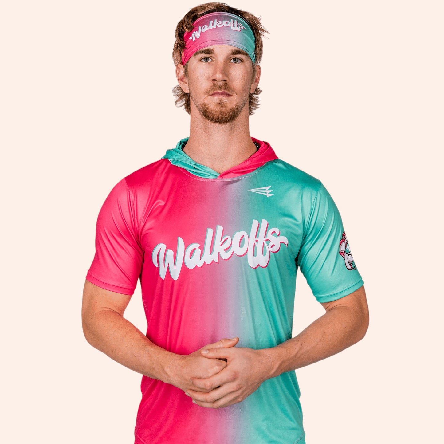 Watermelon Walkoffs -- Baseball HyperMAX Short Sleeve Hoodie