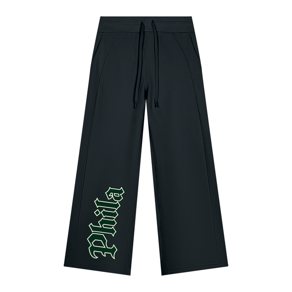 Phila Wide Leg Sweatpants, Philadelphia Old English Women's Fleece Sweatpants