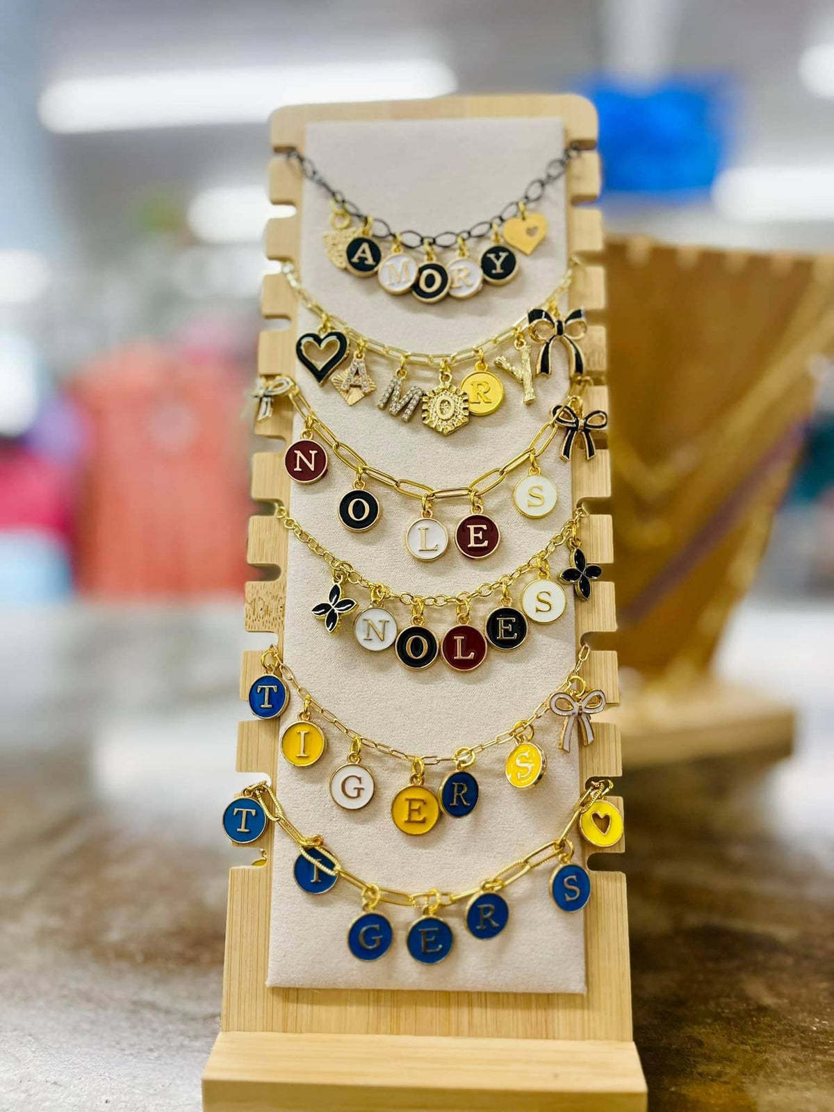 Game Day Trendy Custom Charm Necklaces 