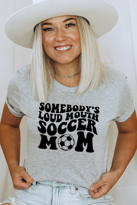 Loud Mouth Soccer Mom -- Graphic Sweatshirt