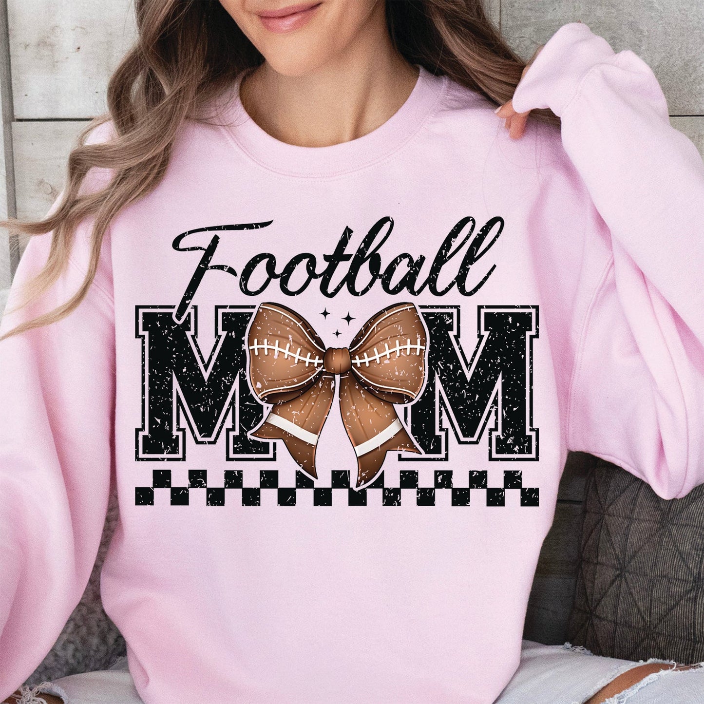 Football Mom Game Day Vibes Sweatshirt -- Sporty Mama Style