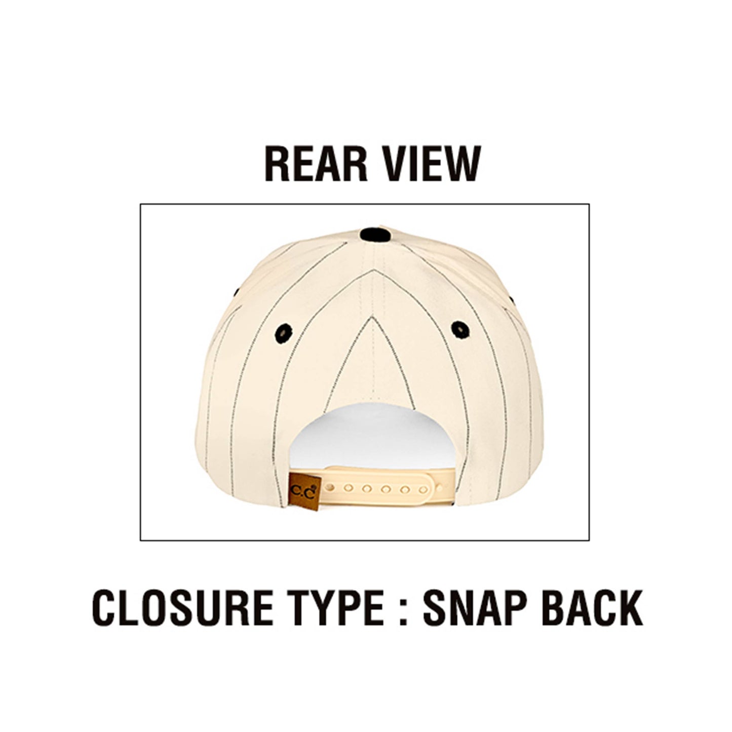 BASES LOADED Letter Stripe Pattern Trucker Cap