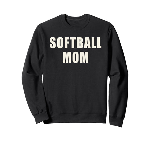 Softball Mom Fastpitch Sports Game Sweatshirt - Graphic Print Men Women