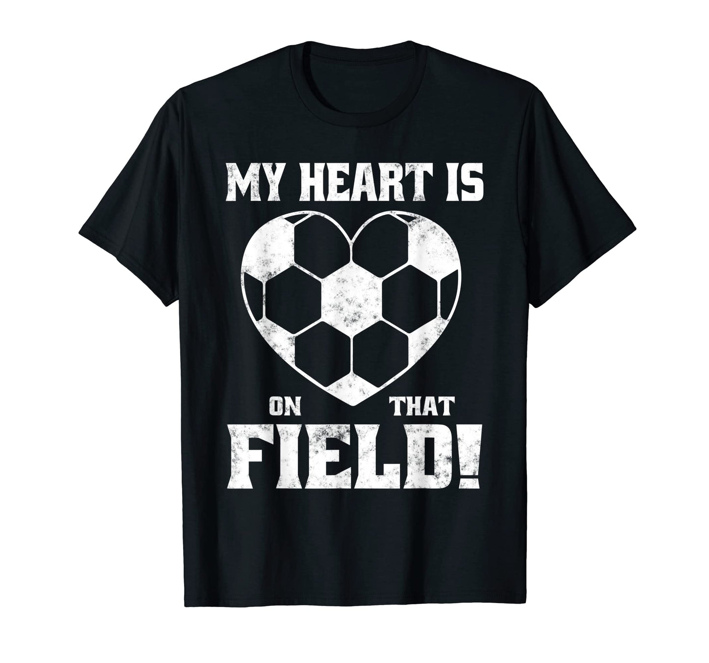My Heart Is That Field Soccer Funny T-Shirt - Unique Graphic Unisex