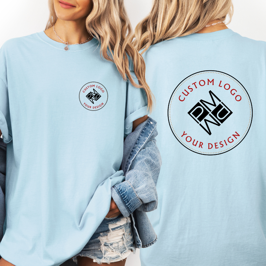 Custom Logo T Shirt | Comfort Colors Garment-Dyed Unisex Tee