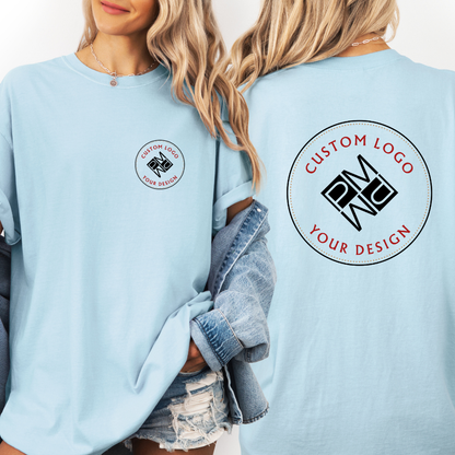 Custom Logo T Shirt | Comfort Colors Garment-Dyed Unisex Tee