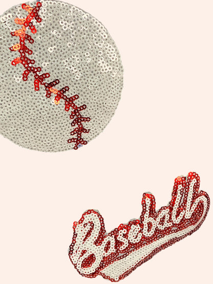 Baseball Graphic Round Neck Half Sleeve Tee — Women's Game Day Baseball Shirt