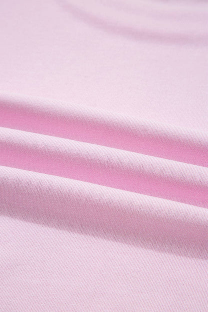 Pink Game Day football sweatshirt fabric detail