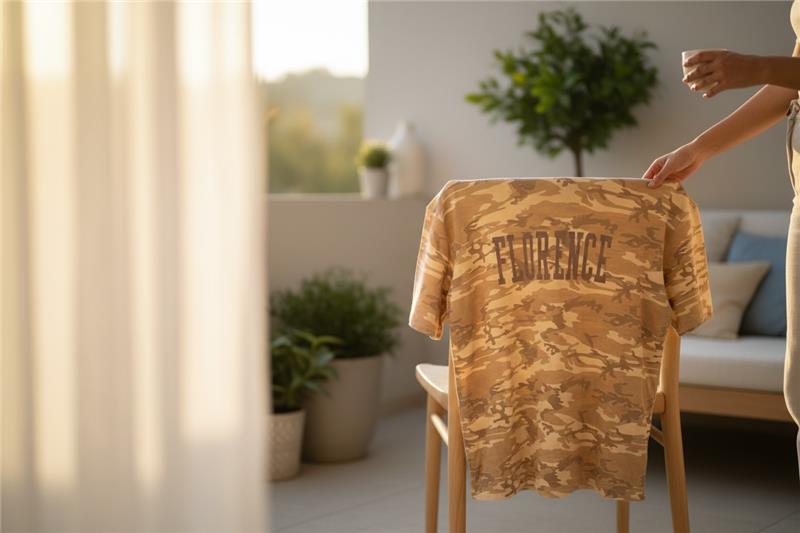 Natural Camo Game Day Tee - alternate view, women's game day shirt | Bleacher Babe