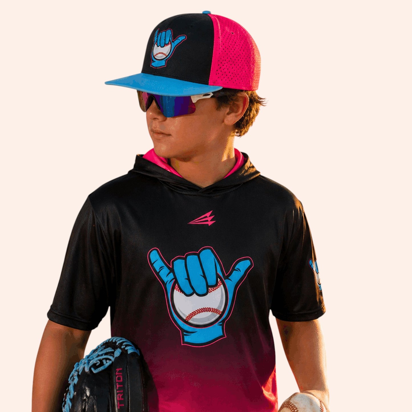 Baseball Dudes -- HyperMAX Short Sleeve Baseball Hoodie