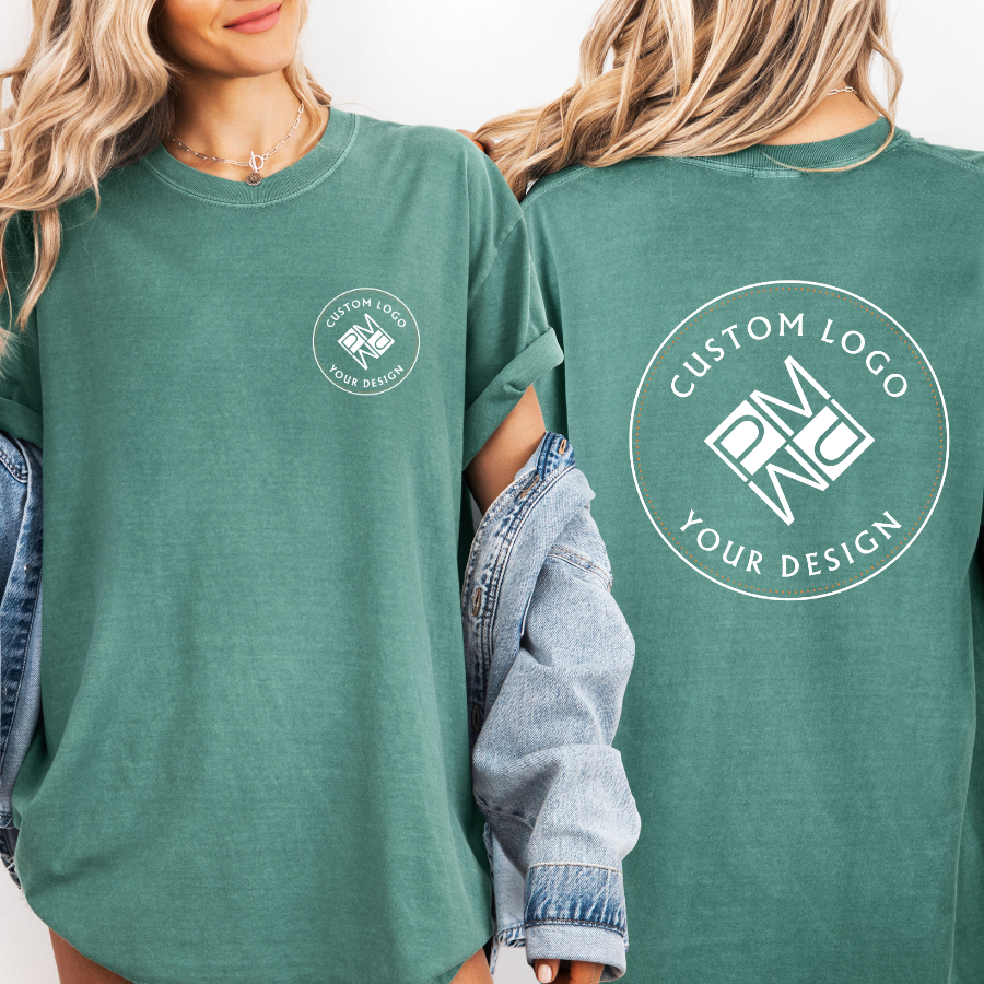 Custom Logo T Shirt | Comfort Colors Garment-Dyed Unisex Tee