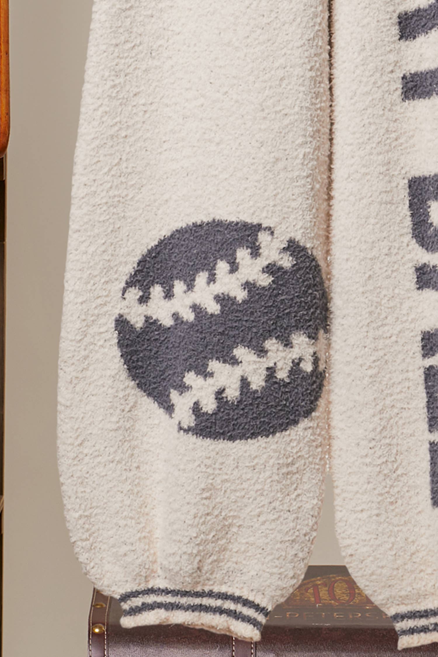 PlayBall Baseball Cozy Knit Pants - lifestyle photo | Bleacher Babe