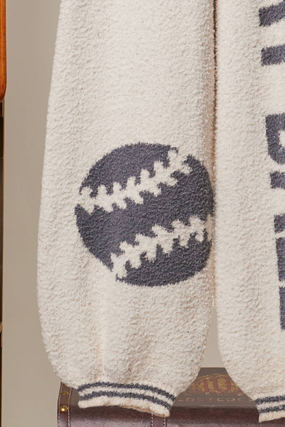 PlayBall Baseball Cozy Knit Pants - lifestyle photo | Bleacher Babe