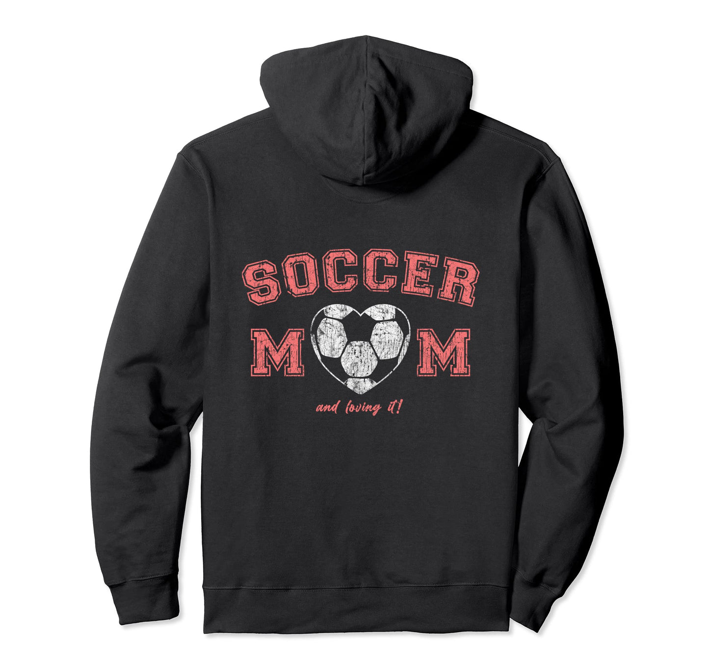 Soccer Mom Heart Hoodie - Trendy Graphic Unisex