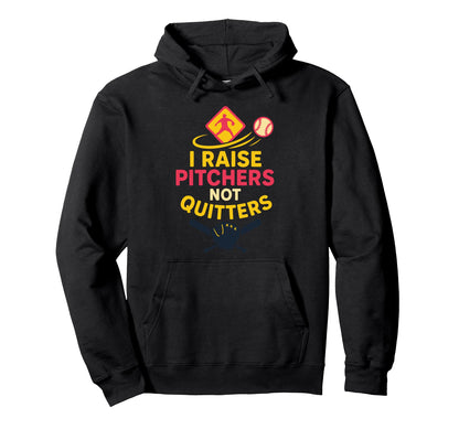 Softball Pitcher Mom Proud Parent Fastpitch Hoodie - Unique Graphic Unisex