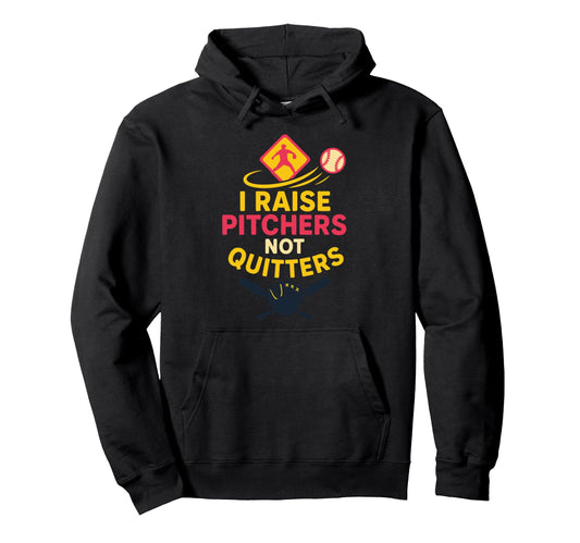 Softball Pitcher Mom Proud Parent Fastpitch Hoodie - Unique Graphic Unisex