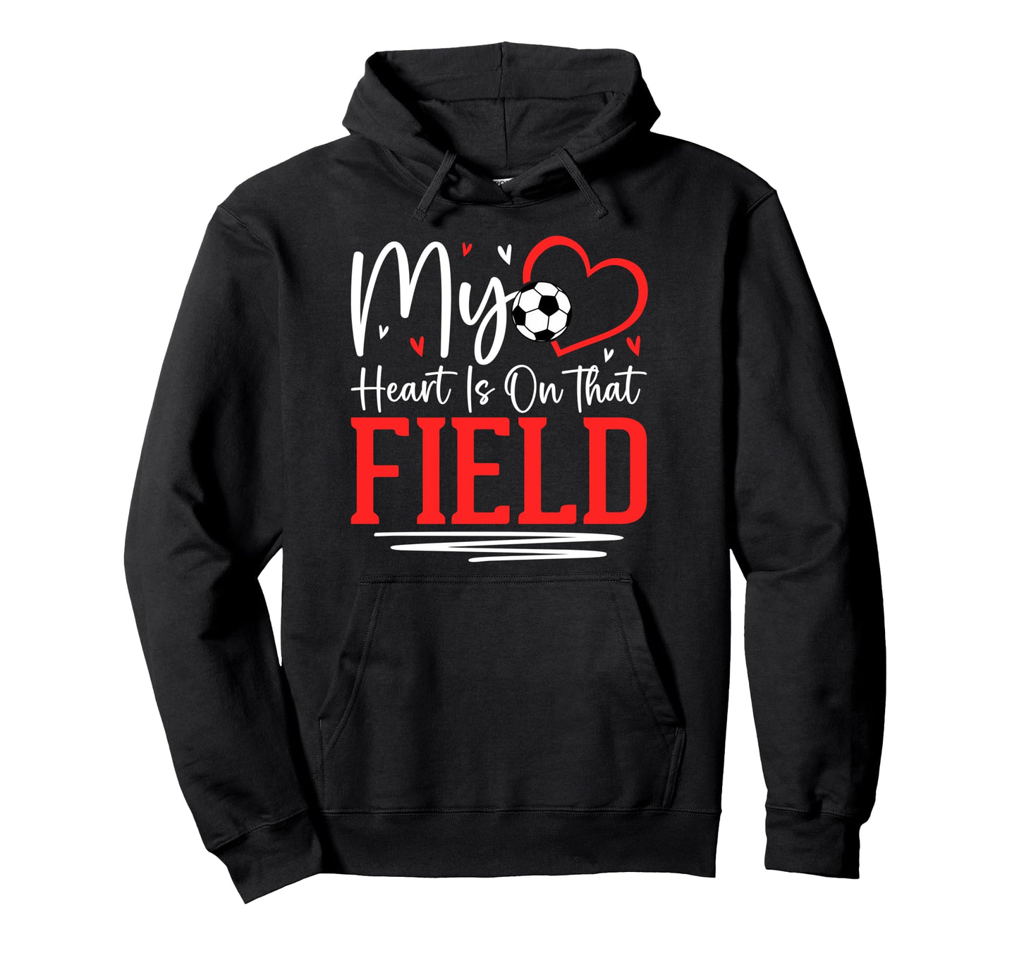 My Heart Is That Field Soccer Ball Gift T-Shirt - Novelty Apparel Unisex