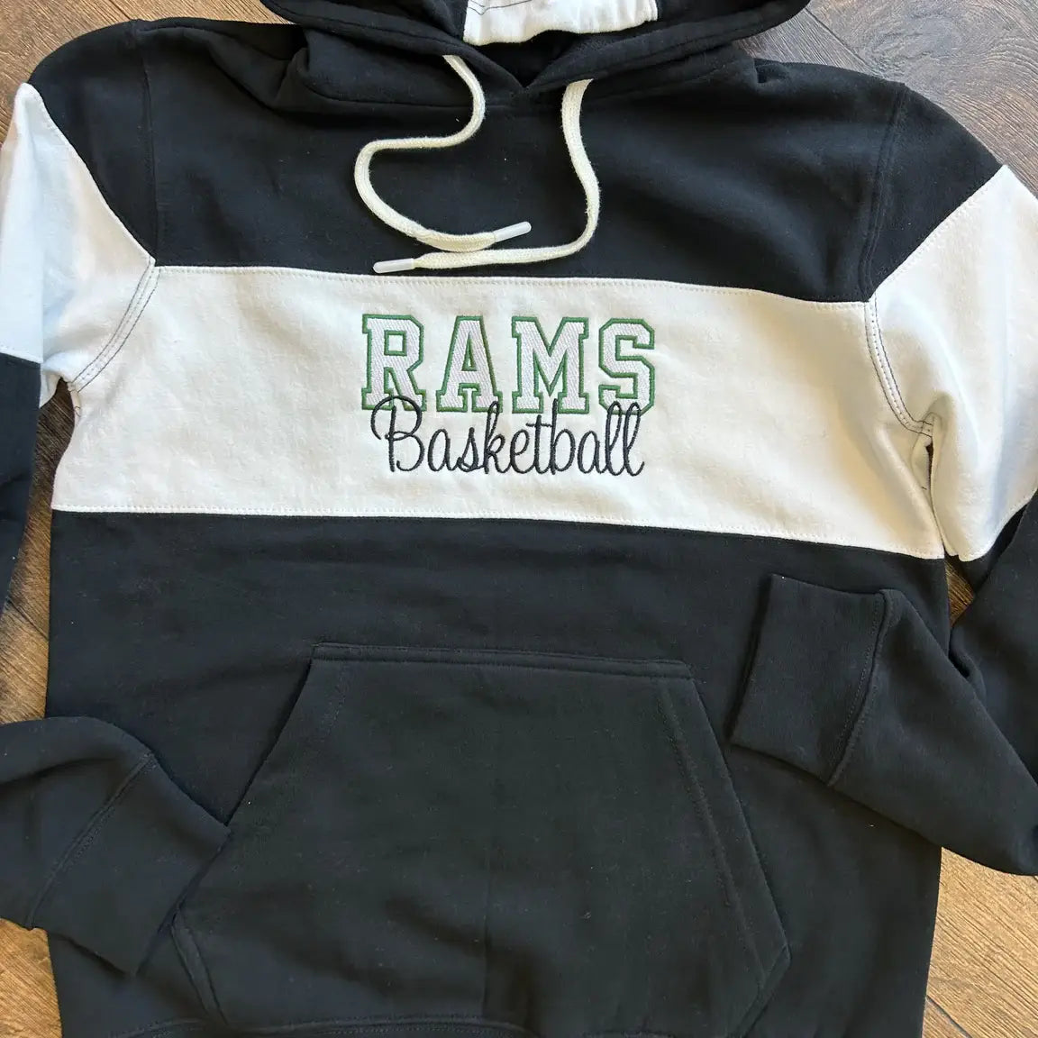 Custom Basketball Team Embroidered Color Blocked Sweatshirt 