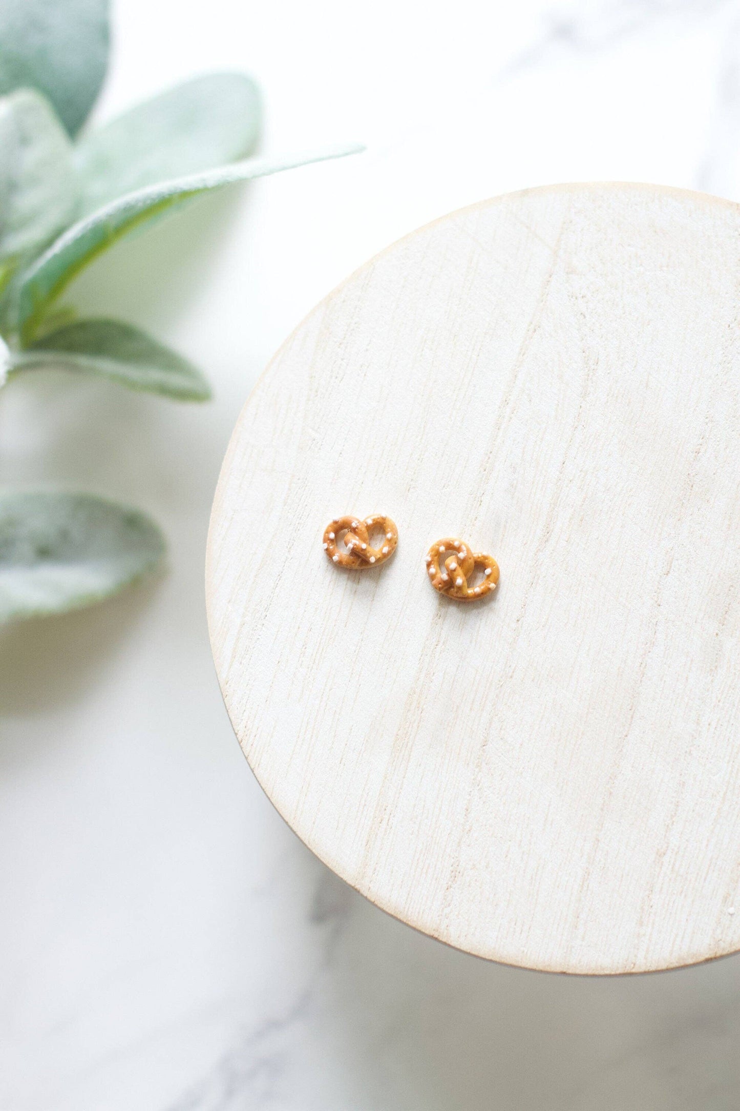 Pretzel Studs - detail view | Bleacher Babe