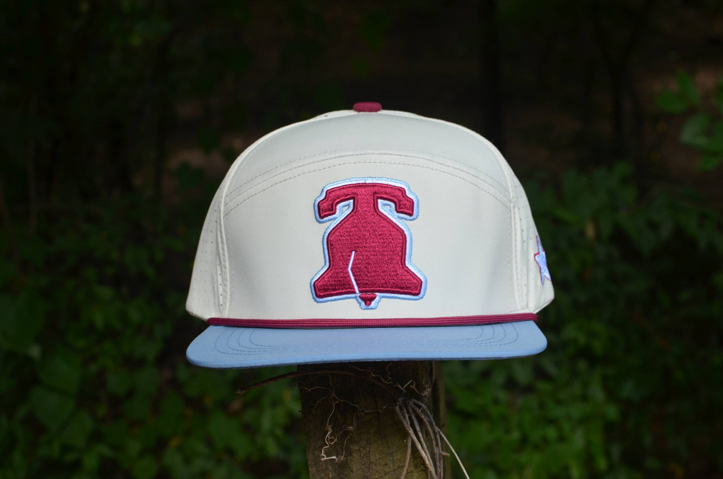 Philadelphia Baseball Retro Blue Snapback Hat Philly - back view | Bleacher Babe