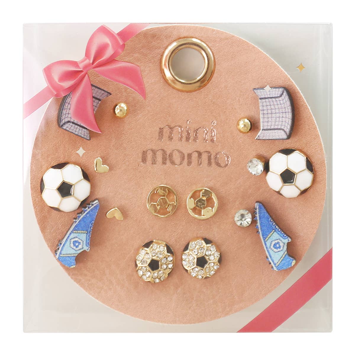 Sports Stud Earrings Multipack Assorted Set - Soccer - detail view | Bleacher Babe